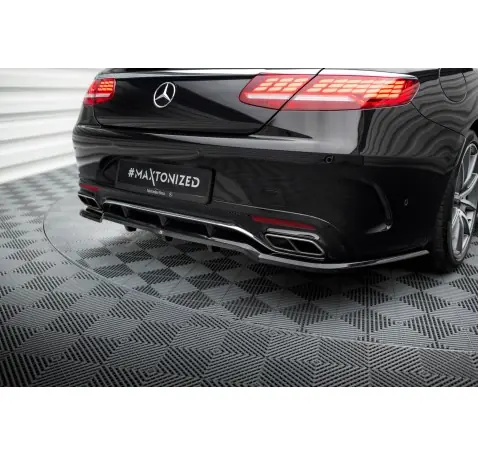 Arriere Splitter (avec une barre verticale) Mercedes-Benz S Coupe AMG-Line C217 Facelift