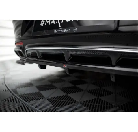 Arriere Splitter (avec une barre verticale) Mercedes-Benz S Coupe AMG-Line C217 Facelift
