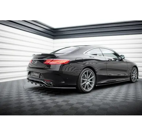 Arriere Splitter (avec une barre verticale) Mercedes-Benz S Coupe AMG-Line C217 Facelift