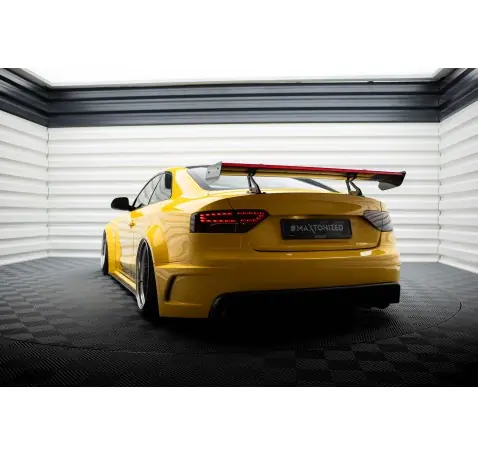 Carbon Spoiler With Upper Swan Mounting + LED Audi A5 Coupe 8T