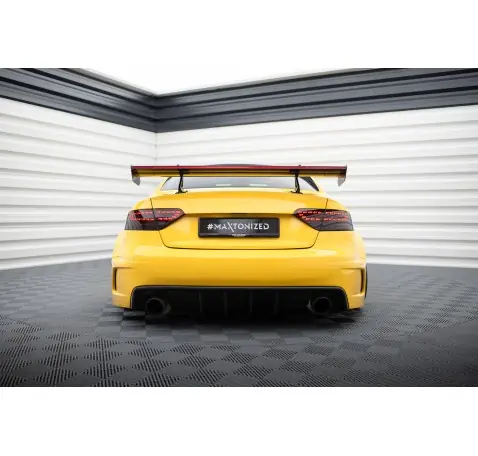 Carbon Spoiler With Upper Swan Mounting + LED Audi A5 Coupe 8T