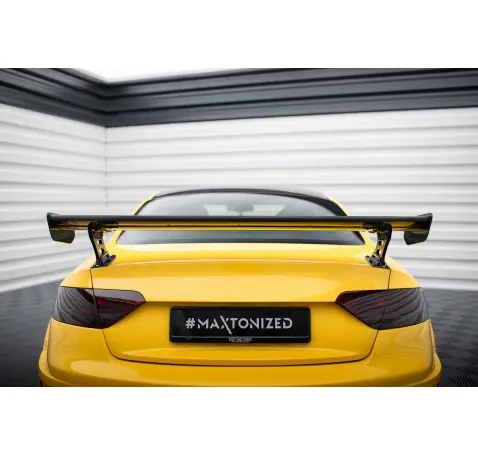 Carbon Spoiler With External Brackets Uprights Audi A5 Coupe 8T
