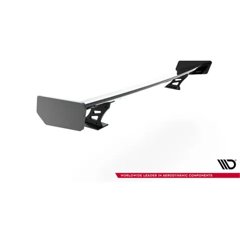 Carbon Spoiler With External Brackets Uprights Audi A5 Coupe 8T