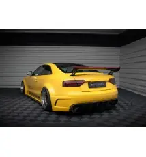 Carbon Spoiler With External Brackets Uprights + LED Audi A5 Coupe 8T