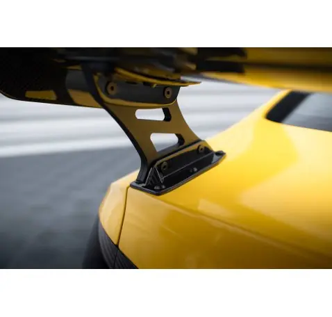 Carbon Spoiler With External Brackets Uprights + LED Audi A5 Coupe 8T