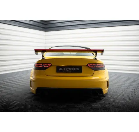 Carbon Spoiler With External Brackets Uprights + LED Audi A5 Coupe 8T