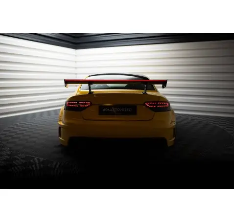Carbon Spoiler With Internal Brackets Uprights + LED Audi A5 Coupe 8T Carbon Spoiler With Internal Brackets Uprights + LED Audi A5 Coupe 8T