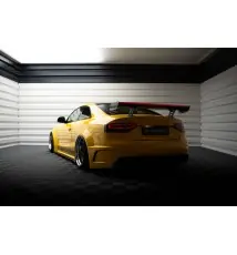 Carbon Spoiler With Internal Brackets Uprights + LED Audi A5 Coupe 8T