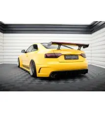 Carbon Spoiler With Internal Brackets Uprights + LED Audi A5 Coupe 8T