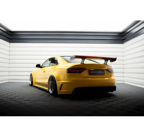 Carbon Spoiler With Internal Brackets Uprights + LED Audi A5 Coupe 8T