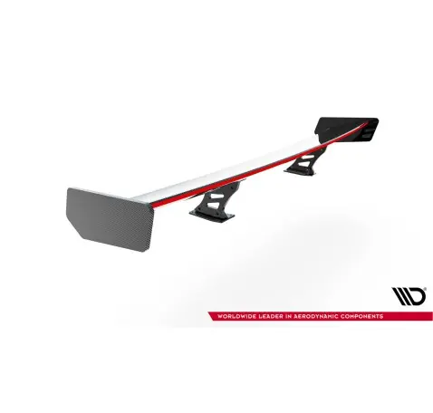 Carbon Spoiler With Internal Brackets Uprights + LED Audi A5 Coupe 8T