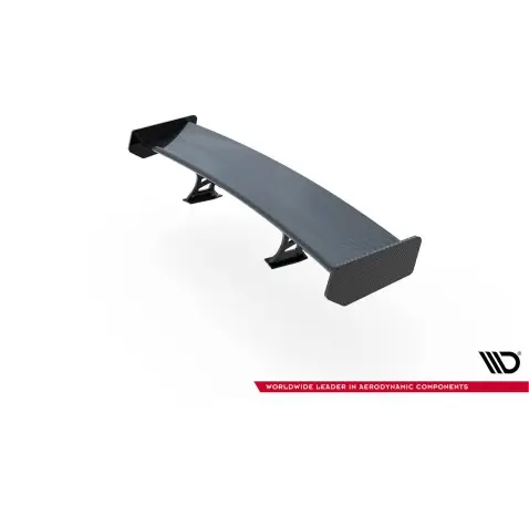 Carbon Spoiler With Internal Brackets Uprights + LED Audi A5 Coupe 8T