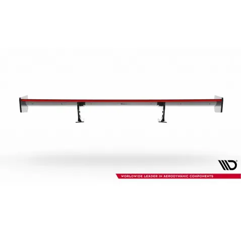 Carbon Spoiler With Internal Brackets Uprights + LED Audi A5 Coupe 8T