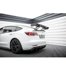 Carbon Spoiler + LED Tesla Model 3