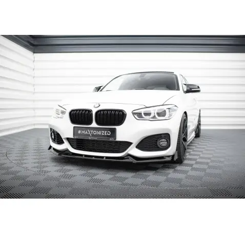 Lame Du Pare-Chocs Avant V.5 + Ailerons BMW 1 M-Pack / M140i F20 Facelift