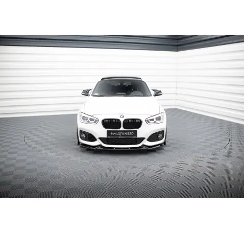 Lame Du Pare-Chocs Avant V.5 + Ailerons BMW 1 M-Pack / M140i F20 Facelift