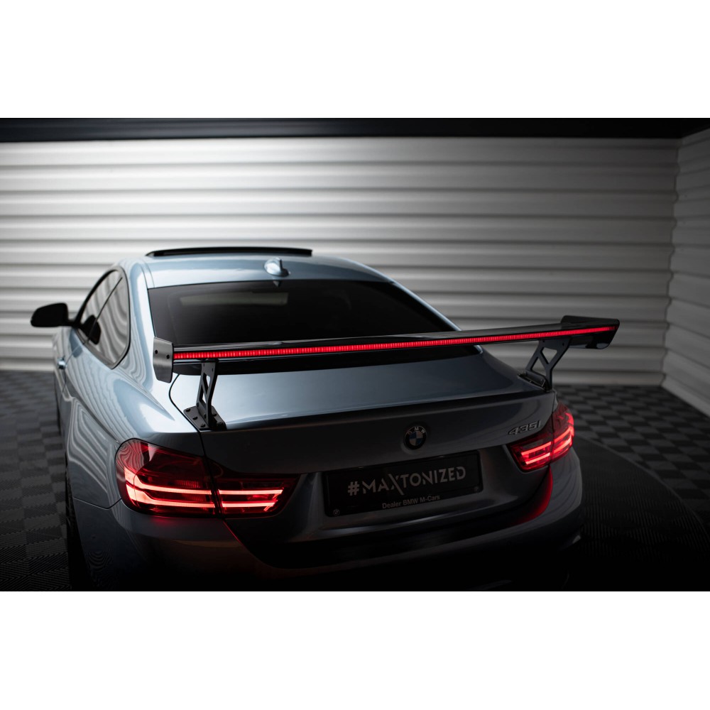Carbon Spoiler With External Brackets Uprights + LED BMW 4 F32 / 4 F32 M-Pack Coupe