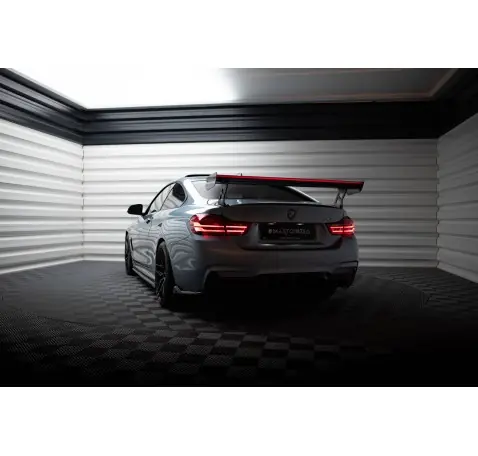 Carbon Spoiler With External Brackets Uprights + LED BMW 4 F32 / 4 F32 M-Pack Coupe