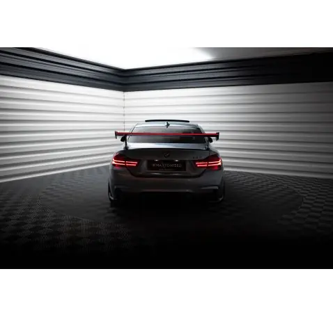 Carbon Spoiler With External Brackets Uprights + LED BMW 4 F32 / 4 F32 M-Pack Coupe