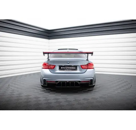 Carbon Spoiler With External Brackets Uprights + LED BMW 4 F32 / 4 F32 M-Pack Coupe