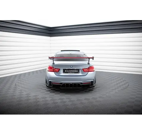 Carbon Spoiler With External Brackets Uprights + LED BMW 4 F32 / 4 F32 M-Pack Coupe