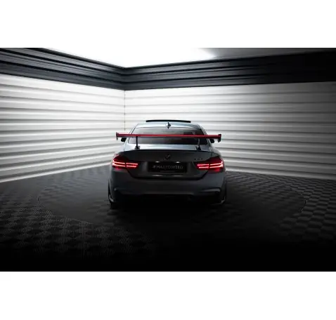 Carbon Spoiler With Internal Brackets Uprights + LED BMW 4 F32 / 4 F32 M-Pack Coupe