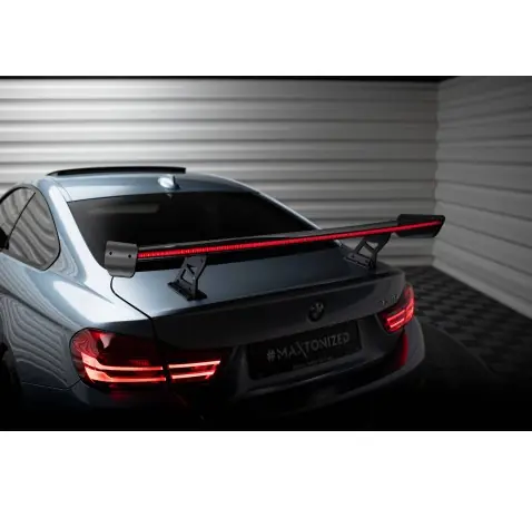 Carbon Spoiler With Internal Brackets Uprights + LED BMW 4 F32 / 4 F32 M-Pack Coupe