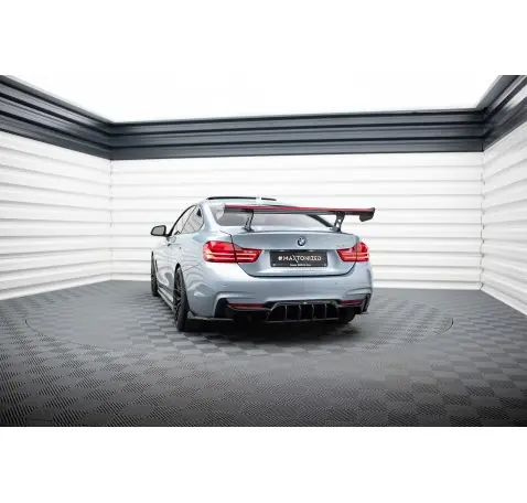 Carbon Spoiler With Internal Brackets Uprights + LED BMW 4 F32 / 4 F32 M-Pack Coupe