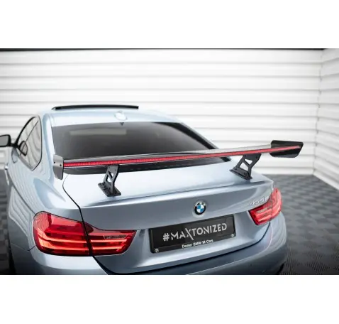 Carbon Spoiler With Internal Brackets Uprights + LED BMW 4 F32 / 4 F32 M-Pack Coupe