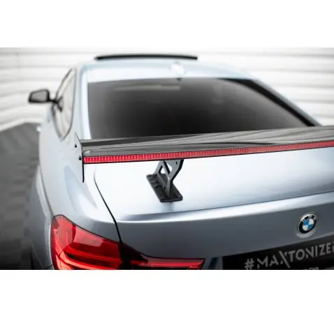 Carbon Spoiler With Internal Brackets Uprights + LED BMW 4 F32 / 4 F32 M-Pack Coupe