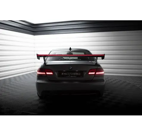 Carbon Spoiler With External Brackets Uprights + LED BMW 3 / M3 Coupe E92