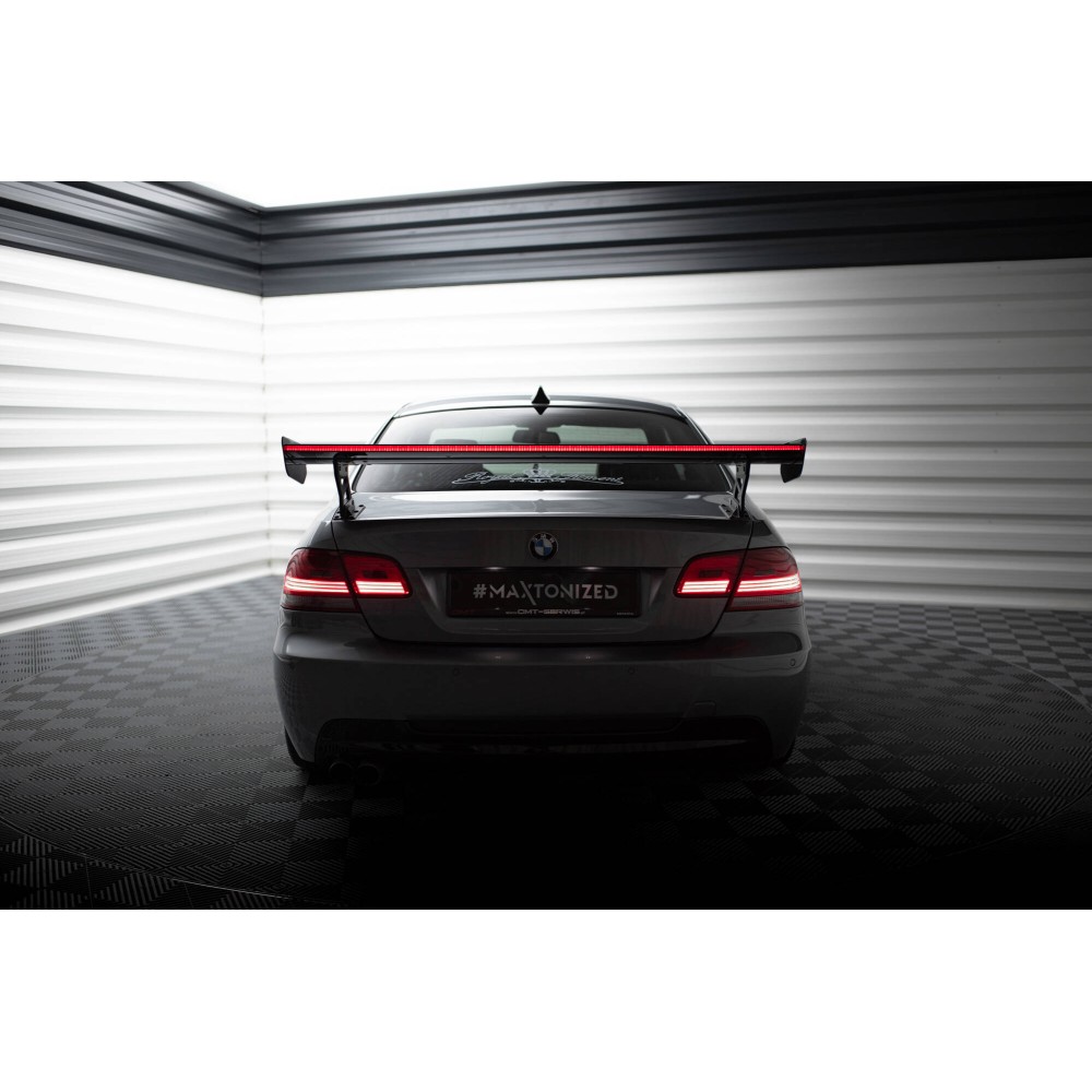 Carbon Spoiler With External Brackets Uprights + LED BMW 3 / M3 Coupe E92