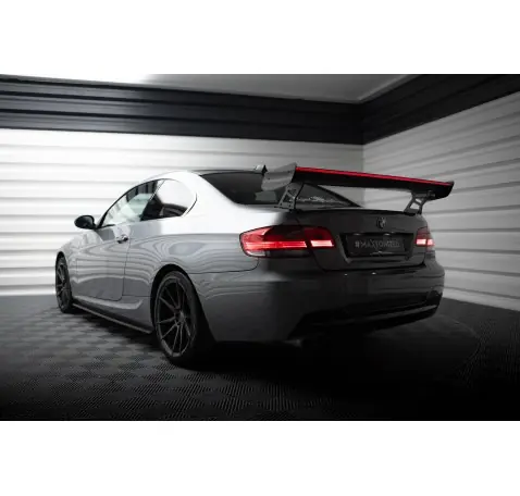 Carbon Spoiler With External Brackets Uprights + LED BMW 3 / M3 Coupe E92