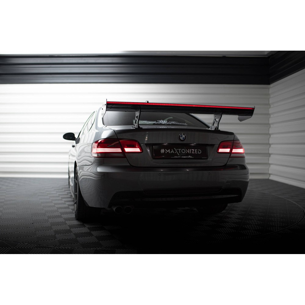 Carbon Spoiler With Internal Brackets Uprights + LED BMW 3 / M3 Coupe E92