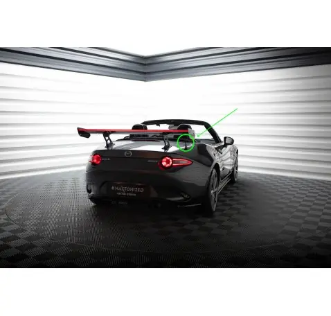 Carbon Spoiler With Internal Brackets Uprights + LED Mazda MX-5 ND (Mk4)