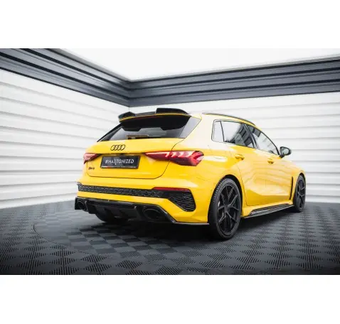 Fibre de Carbone Lames De Pare-Chocs Arrière Latérales Audi RS3 Sportback 8Y