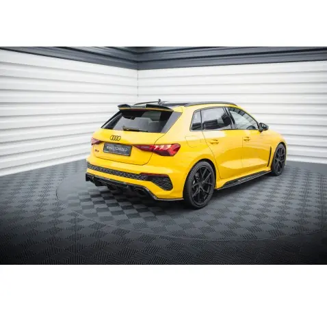 Fibre de Carbone Lames De Pare-Chocs Arrière Latérales Audi RS3 Sportback 8Y