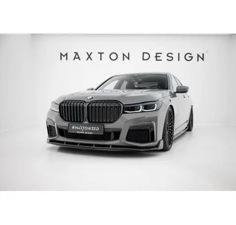 Fibre de Carbone Lame Du Pare-Chocs Avant + ABS Splitter BMW 7 M-Pack G11 Facelift
