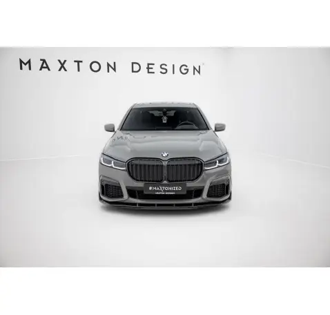 Fibre de Carbone Lame Du Pare-Chocs Avant + ABS Splitter BMW 7 M-Pack G11 Facelift