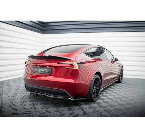 Arriere Splitter (avec une barre verticale) V.2 Tesla Model 3 Project Highland(Facelift)