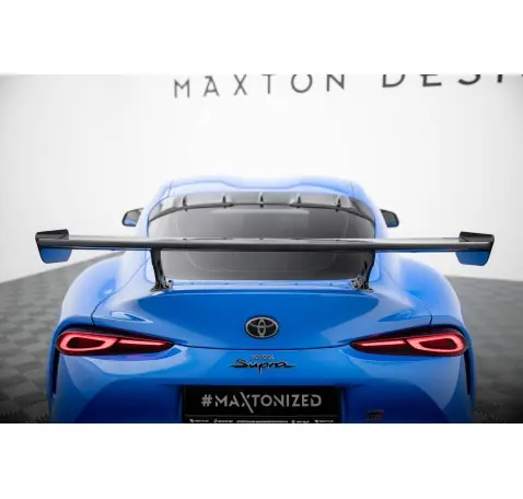 Carbon Spoiler With External Brackets Uprights Toyota Supra Mk5