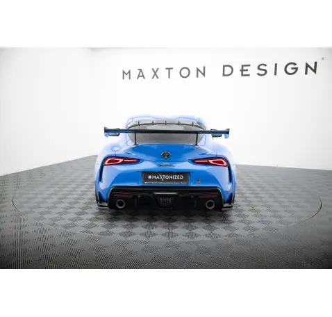 Carbon Spoiler With External Brackets Uprights Toyota Supra Mk5