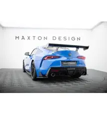 Carbon Spoiler With External Brackets Uprights Toyota Supra Mk5