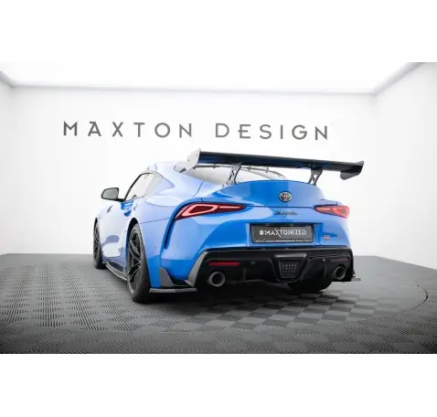 Carbon Spoiler With External Brackets Uprights Toyota Supra Mk5