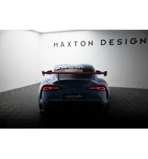 Carbon Spoiler With External Brackets Uprights + LED Toyota Supra Mk5