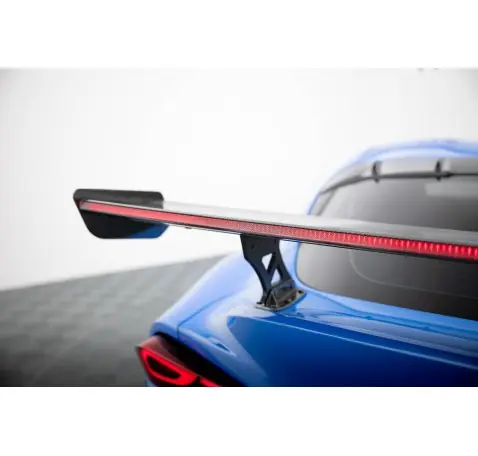 Carbon Spoiler With External Brackets Uprights + LED Toyota Supra Mk5