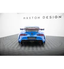 Carbon Spoiler With External Brackets Uprights + LED Toyota Supra Mk5