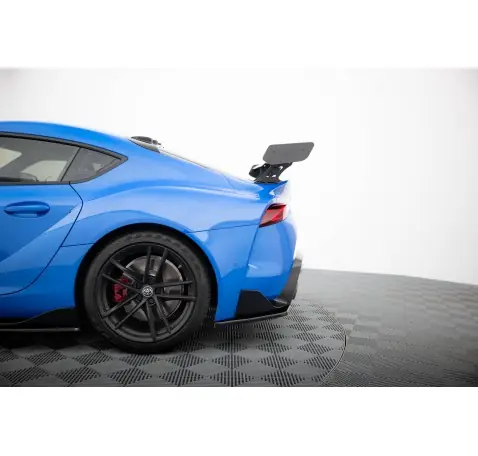 Carbon Spoiler With External Brackets Uprights + LED Toyota Supra Mk5