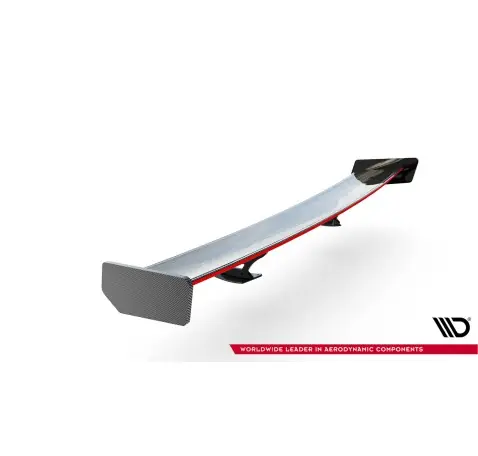 Carbon Spoiler With External Brackets Uprights + LED Toyota Supra Mk5