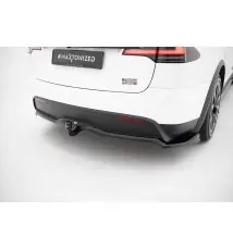 Arriere Splitter (avec une barre verticale) V.2 Tesla Model X Mk1 Facelift